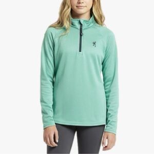 Browning Mint Green Quarter Zip Pullover